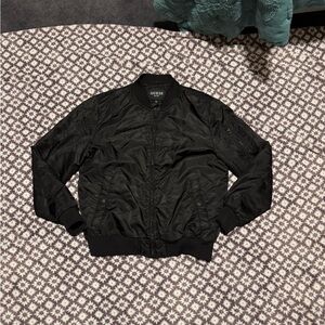 GUESS Black Bomber Jacket for Men